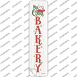 Mrs Claus Bakery White Novelty Narrow Sticker Decal Small