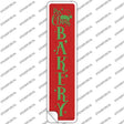 Mrs Claus Bakery Red Novelty Narrow Sticker Decal Small