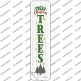 Fresh Christmas Trees White Novelty Narrow Sticker Decal Small