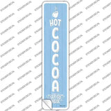 Hot Cocoa Blue Novelty Narrow Sticker Decal Small