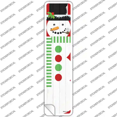 Snowman Novelty Narrow Sticker Decal Small