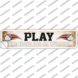 Play No Winners Baseball Novelty Narrow Sticker Decal Small