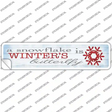 Winters Butterfly Novelty Narrow Sticker Decal Small