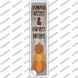 Pumpkin Kisses Novelty Narrow Sticker Decal Small