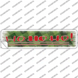 Ho Ho Ho Green Novelty Narrow Sticker Decal Small