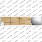 Volleyball with Net Novelty Narrow Sticker Decal