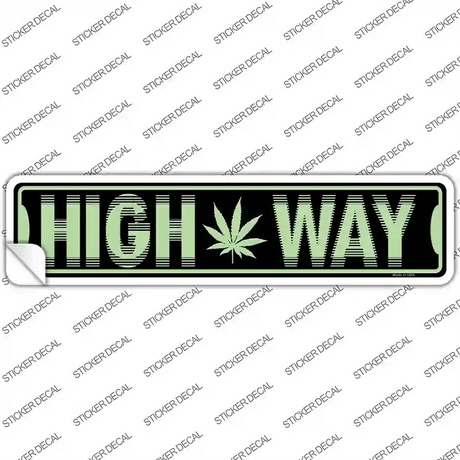 High Way Novelty Narrow Sticker Decal Small