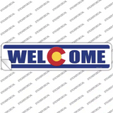 Welcome Colorado Novelty Narrow Sticker Decal Small