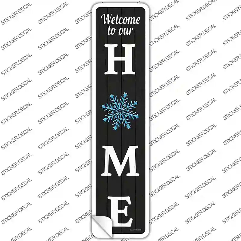 Home Snowflake Novelty Narrow Sticker Decal Small