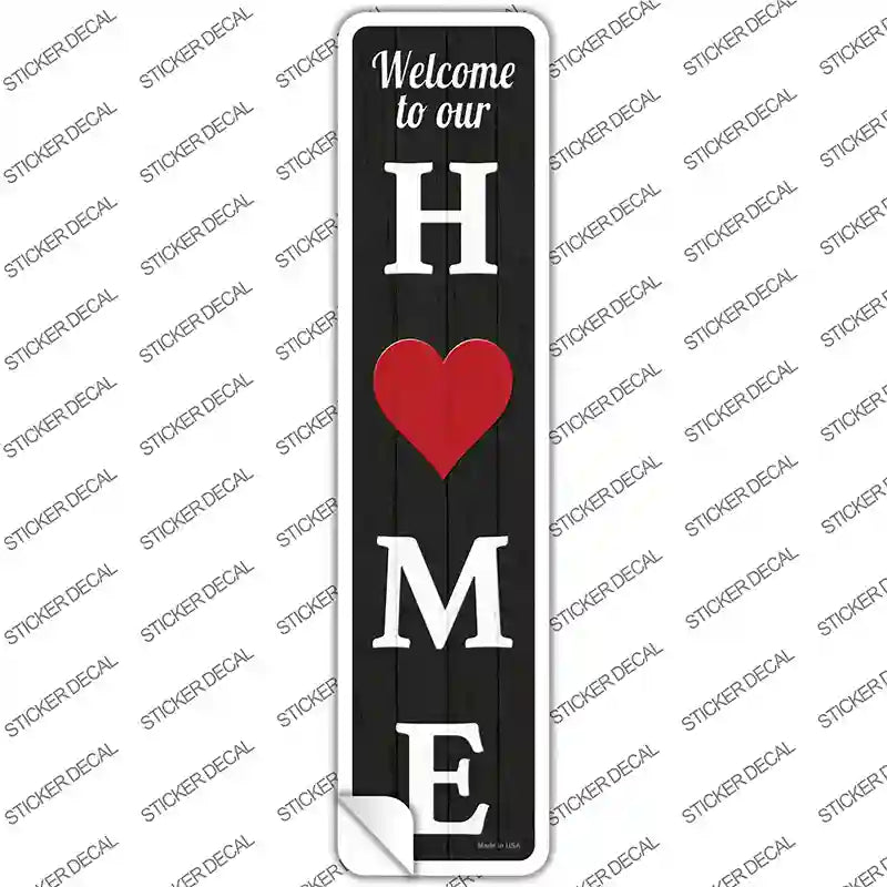 Home Heart Novelty Narrow Sticker Decal Small