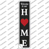 Home Heart Novelty Narrow Sticker Decal Small