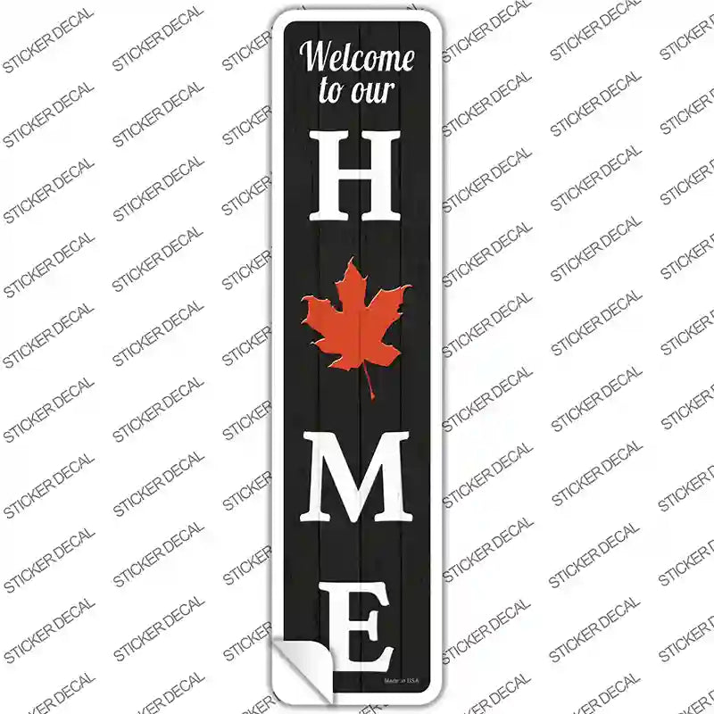 Home Leaf Novelty Narrow Sticker Decal Small