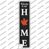 Home Leaf Novelty Narrow Sticker Decal Small