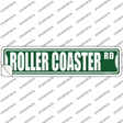 Roller Coaster Rd Novelty Narrow Sticker Decal