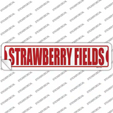 Strawberry Fields Novelty Narrow Sticker Decal Small