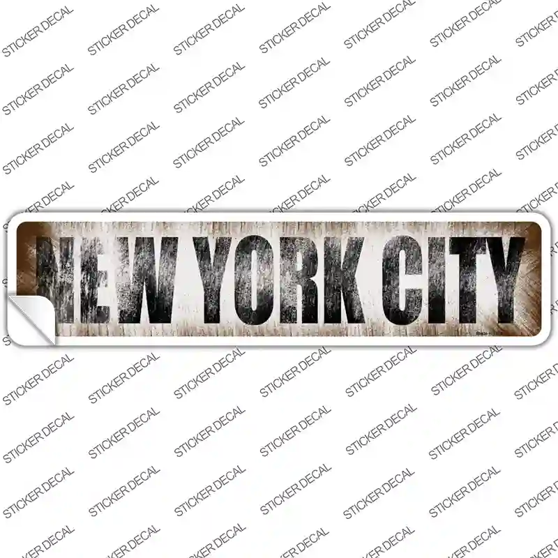 New York City Novelty Narrow Sticker Decal Small