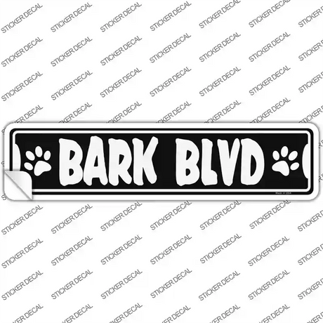 Bark Blvd Novelty Narrow Sticker Decal Small