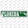 Florida St Silhouette Novelty Narrow Sticker Decal Small