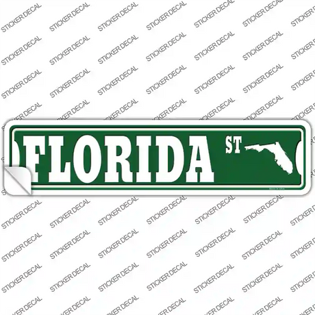 Florida St Silhouette Novelty Narrow Sticker Decal Small