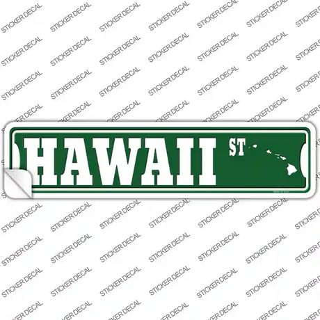 Hawaii St Silhouette Novelty Narrow Sticker Decal Small