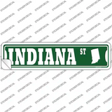 Indiana St Silhouette Novelty Narrow Sticker Decal Small