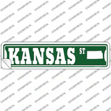 Kansas St Silhouette Novelty Narrow Sticker Decal Small