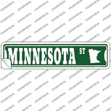 Minnesota St Silhouette Novelty Narrow Sticker Decal Small