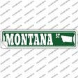 Montana St Silhouette Novelty Narrow Sticker Decal Small