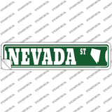 Nevada St Silhouette Novelty Narrow Sticker Decal