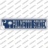 Palmetto State SC Flag Novelty Narrow Sticker Decal K-2034 Small