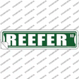 Reefer Road Novelty Narrow Sticker Decal Small