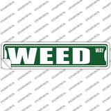 Weed Way Novelty Narrow Sticker Decal Small