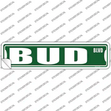 Bud Blvd Novelty Narrow Sticker Decal Small