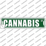 Cannabis Ct Novelty Narrow Sticker Decal Small