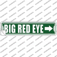 Big Red Eye Novelty Narrow Sticker Decal Small