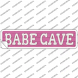 Babe Cave Novelty Narrow Sticker Decal