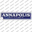 Annapolis Novelty Narrow Sticker Decal Small