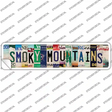 Smoky Mountains Strips Novelty Narrow Sticker Decal Small