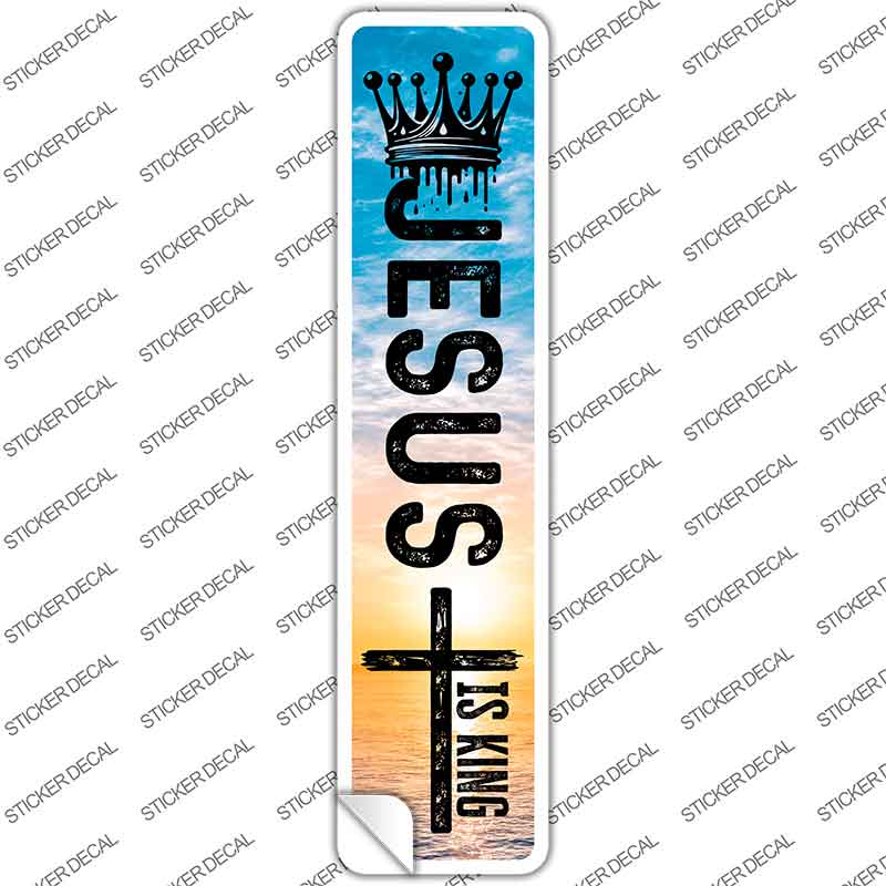 Jesus Is King Novelty Narrow Sticker Decal K-2088s