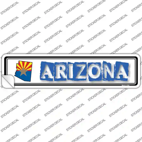 Arizona Outline Novelty Narrow Sticker Decal Small