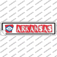 Arkansas Outline Novelty Narrow Sticker Decal Small