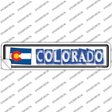 Colorado Outline Novelty Narrow Sticker Decal Small