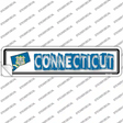 Connecticut Outline Novelty Narrow Sticker Decal Small