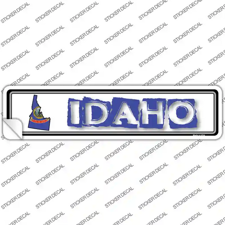 Idaho Outline Novelty Narrow Sticker Decal Small