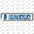 Indiana Outline Novelty Narrow Sticker Decal Small