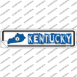 Kentucky Outline Novelty Narrow Sticker Decal Small