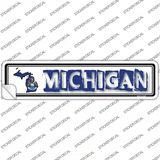 Michigan Outline Novelty Narrow Sticker Decal Small