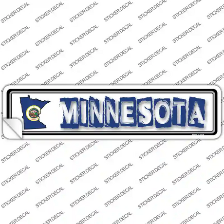 Minnesota Outline Novelty Narrow Sticker Decal Small