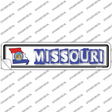 Missouri Outline Novelty Narrow Sticker Decal Small