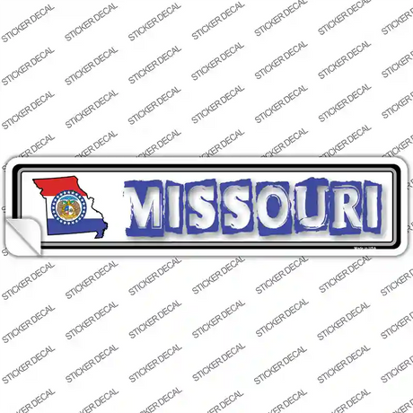 Missouri Outline Novelty Narrow Sticker Decal Small